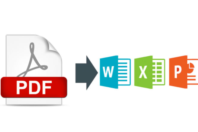 I will transfer your pdf data to word or excel