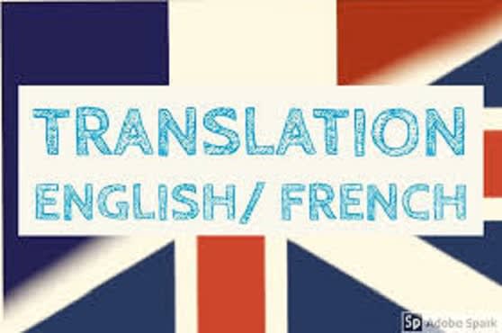 I will translate between english and french