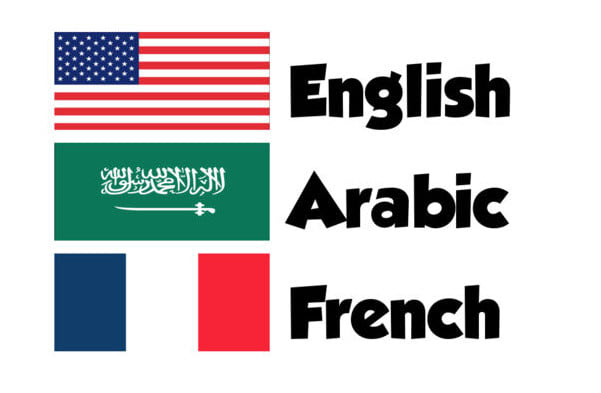 I will translate english to french and french to english, arabic to french