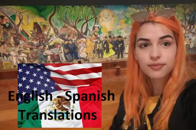 I will translate from latin spanish to english and viceversa