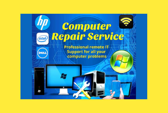 I will troubleshoot,repair or fix your computer and laptop remotely