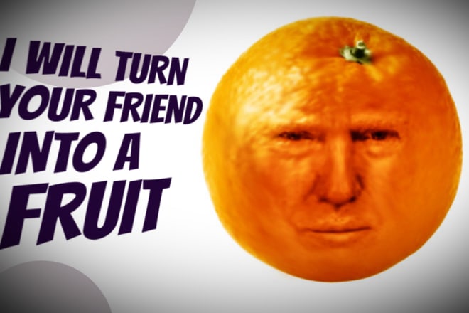 I will turn your friend into a fruit using photoshop