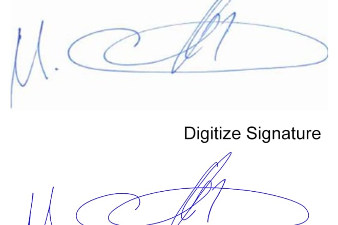 I will vectorize, trace, digitize hand drawn signature