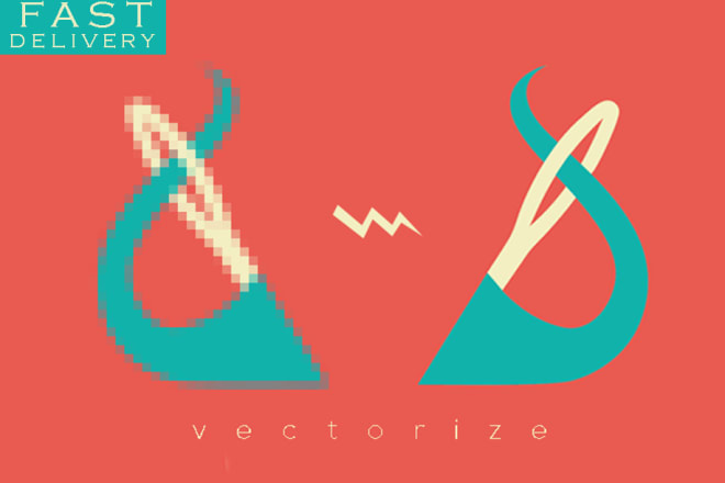 I will vectorize your logo, convert image to vector within 2 h