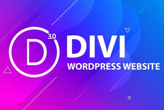 I will wordpress web design with premium divi theme