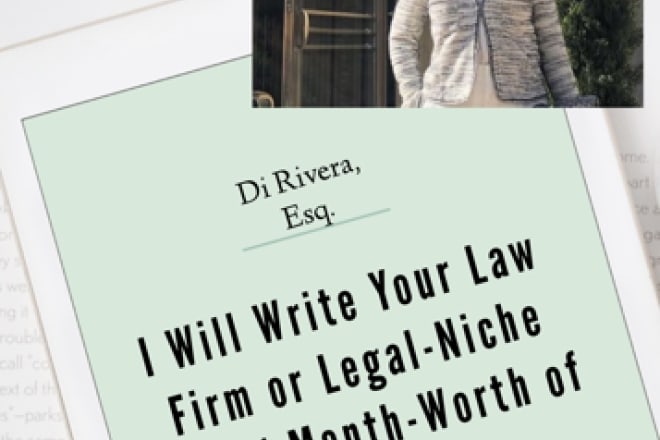 I will write 1 month worth of blog content for your legal site