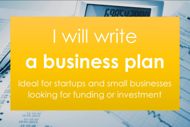 I will write a business plan or investment proposal