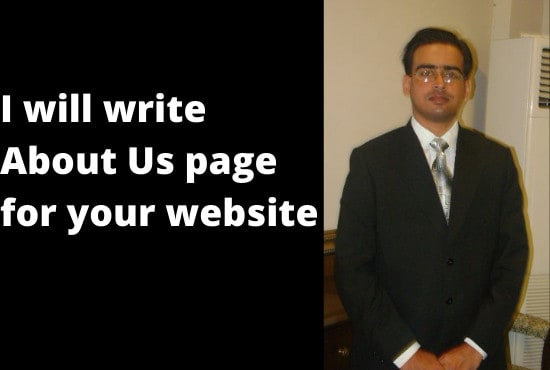 I will write a compelling about us page for your website