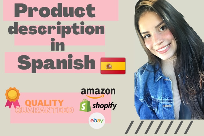 I will write a creative description of your product in spanish
