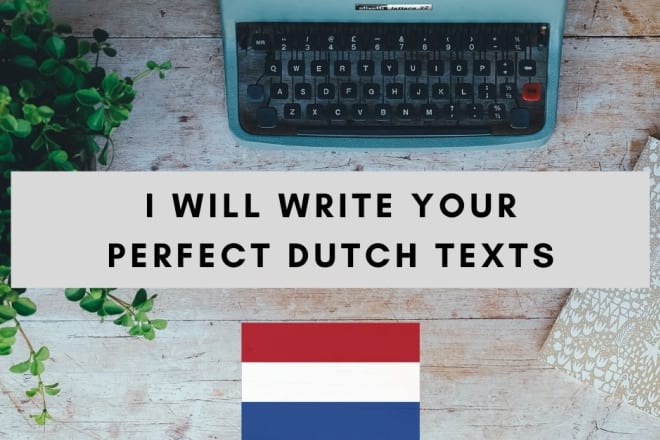 I will write a high quality text, article or blog post in dutch SEO