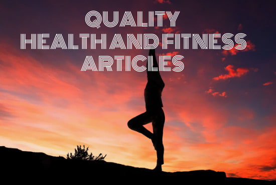 I will write a physical therapy health and fitness article