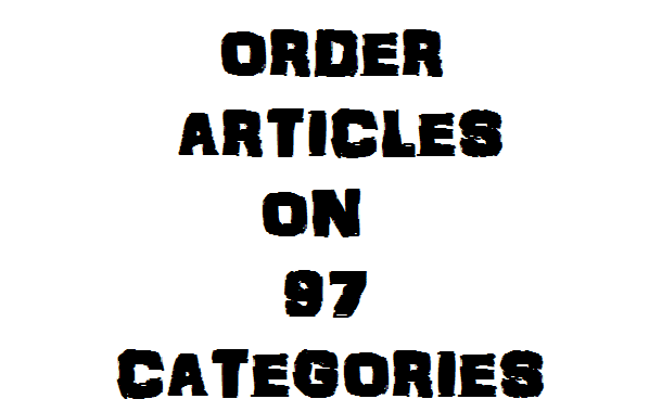 I will write a SEO 500 words article on 97 categories mentioned in this gig