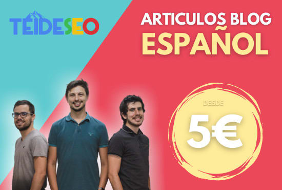 I will write a spanish top SEO optimized article for your blog