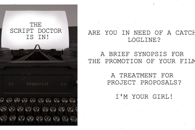 I will write a synopsis and a logline for your script