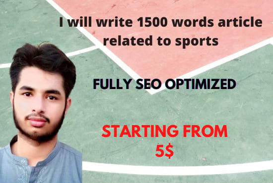 I will write amazing sports article with seo