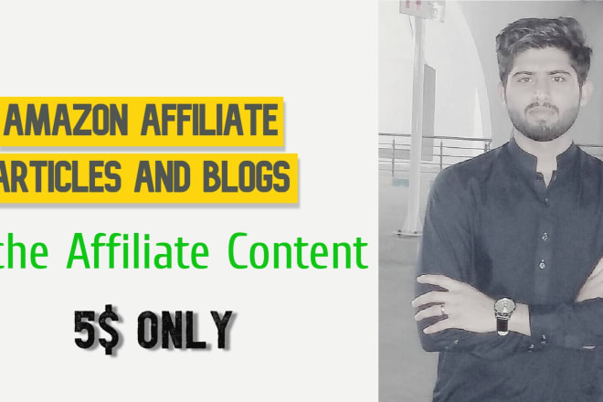 I will write amazon affiliate articles and blogs with complete SEO
