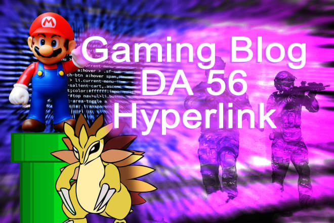 I will write and publish a post on my high da gaming blog