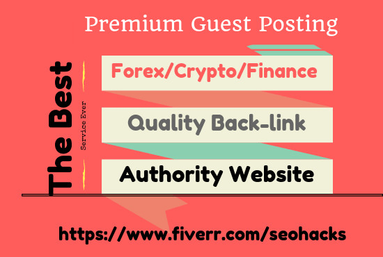 I will write and publish guest post for your forex or crypto broker