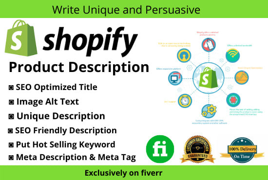 I will write attractive shopify product description with SEO title