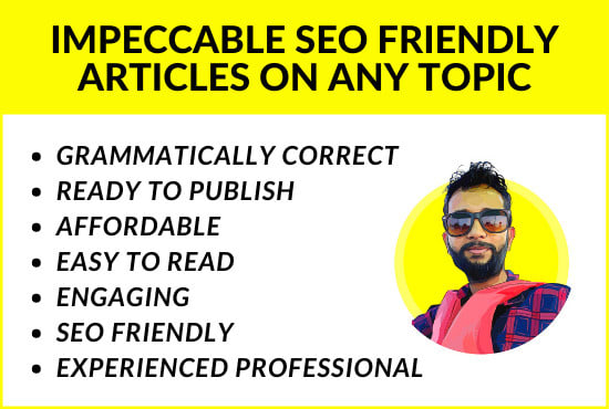 I will write awesome SEO friendly content for your blog or website