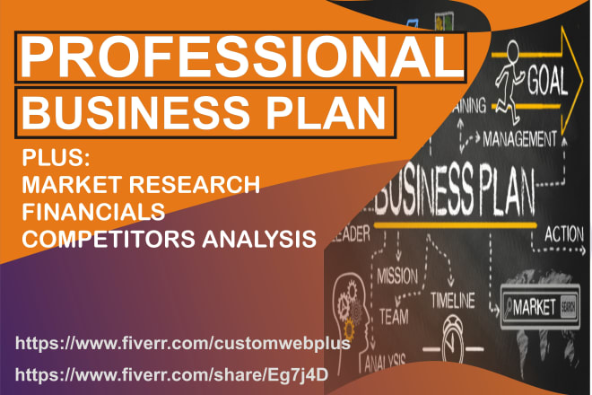 I will write business plan, market research for startups