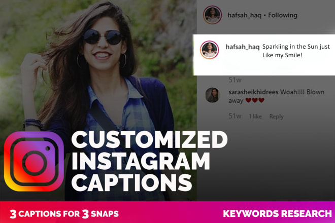 I will write customized instagram captions for personal or business