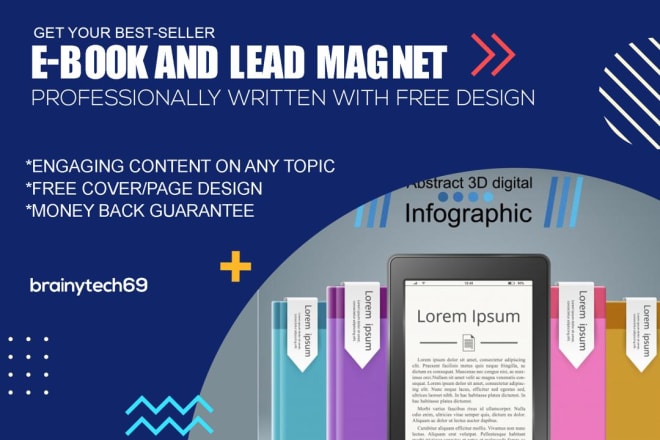 I will write design a profitable best seller ebook and lead magnet