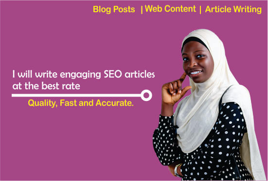 I will write engaging blog or website SEO content