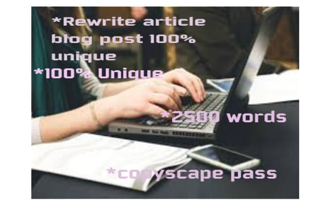 I will write or recreate, plagiarism free articles blogs or content