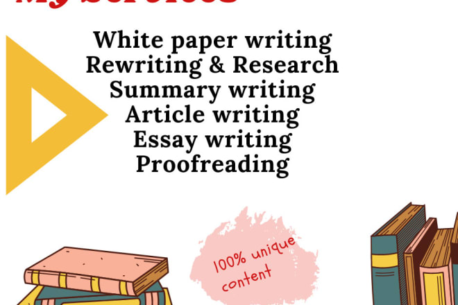 I will write professional white paper for you about any topic