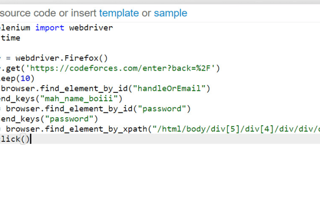 I will write python automation scripts for you using selenium