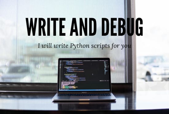I will write python scripts, solve tasks, running projects for you