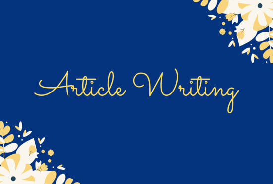 I will write quality content for your website, blog