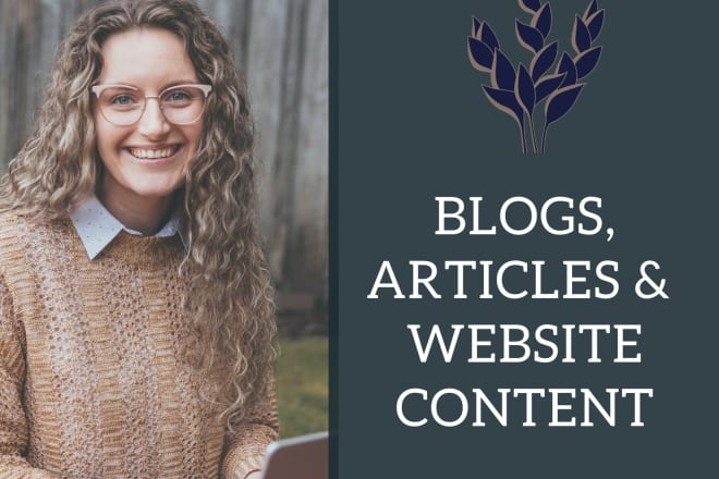 I will write SEO blog posts, articles, and website content