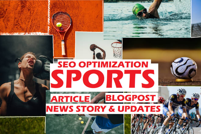 I will write sports related articles and blogposts on news story, analysis, updates