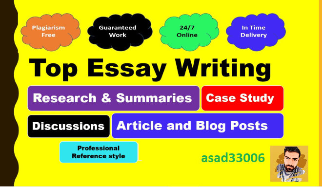 I will write technical articles, research project, critical writing