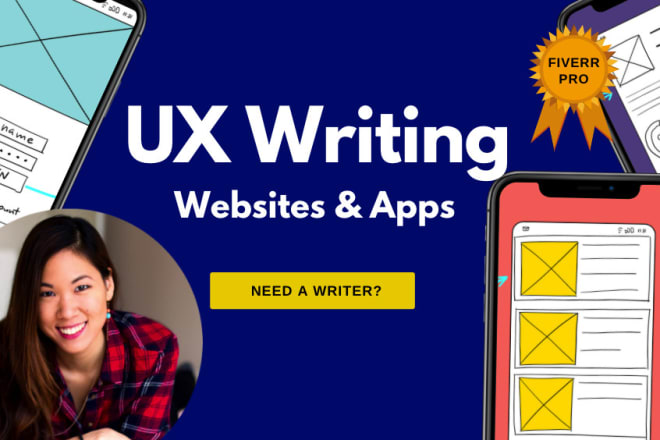 I will write UX and marketing content for your website and apps