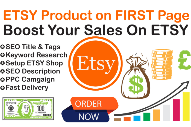 I will write your etsy SEO etsy product listing titles, description tags