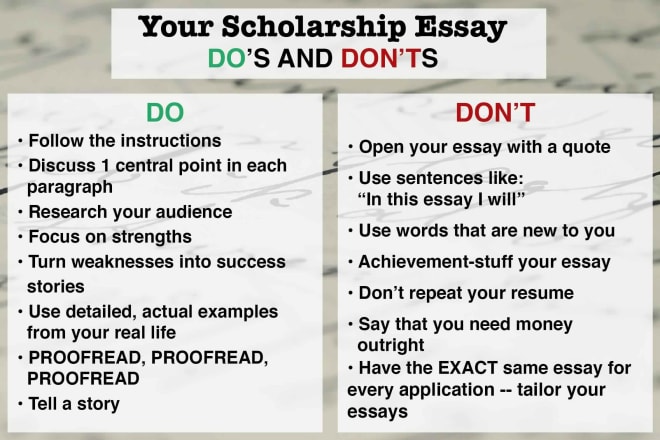I will write your masters scholarship application letters
