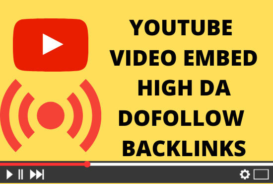 I will youtube video promotion embed on high da seo backlinks sites