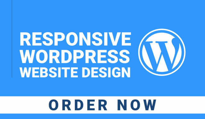 I will design and build responsive wordpress website