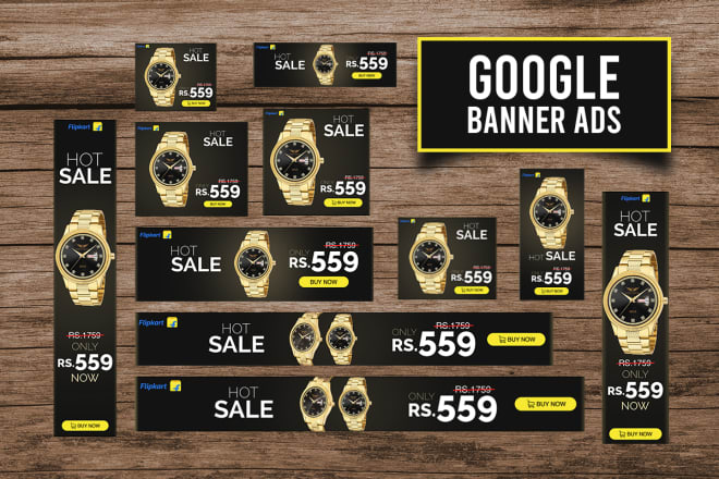 I will design google adwords banner ads with free attractive GIF
