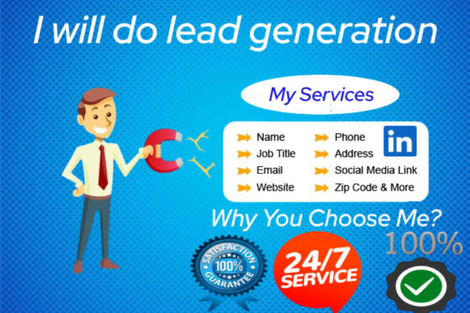 I will do lead generation, targeted email, data entry