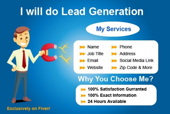 I will do lead generation,targeted lead, data entry