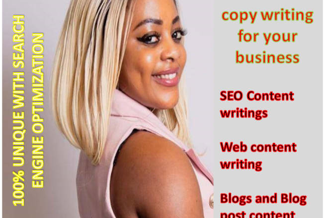 I will do SEO articles, blogs and content writing