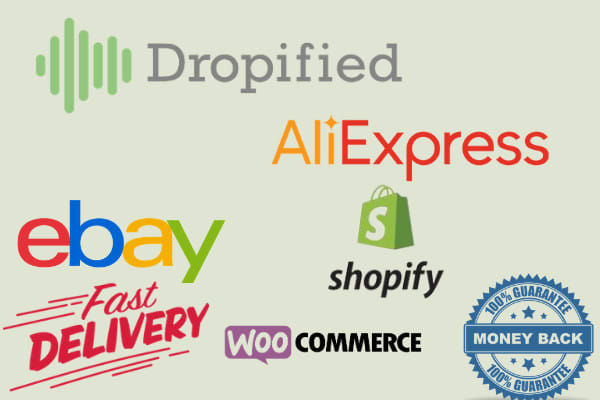 I will listing via dropified dropshipping shopify and woocommerce