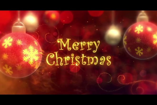 I will create christmas video greeting