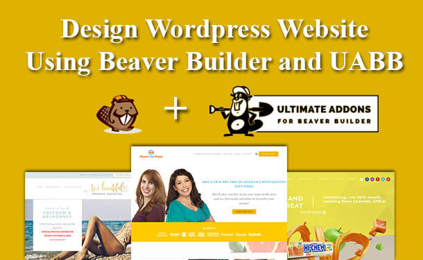 I will design a website using beaver builder and ultimate beaver