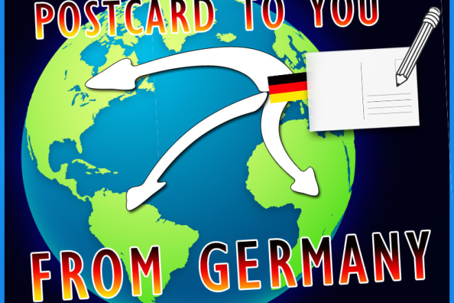 I will send a postcard from germany to your desired destination