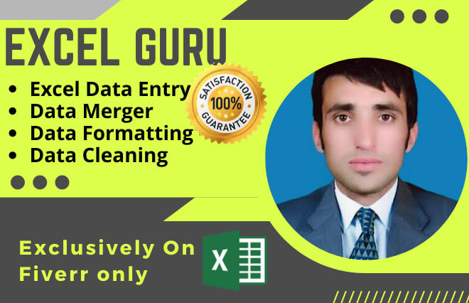 I will be you excel guru with excel data entry